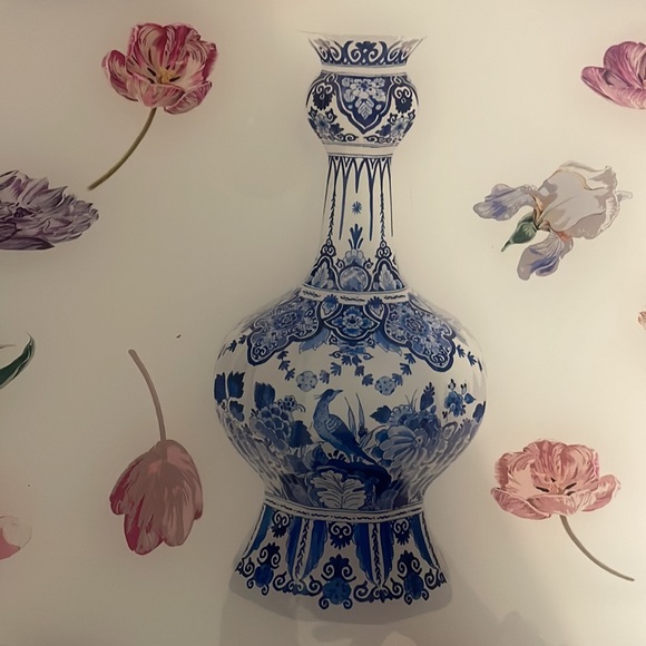 NICOLETTE MAYER DELFT TULIP ACRYLIC TRAY - Picture 2 of 5